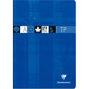 Clairefontaine Cahier Travaux Pratiques piqué A4 96 pages grands carreaux + uni Couleur aléatoire - Assortis - Lot de 5 - Publicité