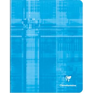 Clairefontaine Cahier piqué 16,5x21cm 96 pages ligné + marge - Assortis - Lot de 10 - Publicité