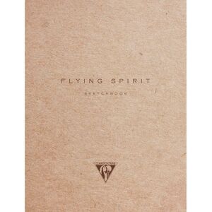 Clairefontaine Flying Spirit carnet cousu 60F 16x21cm 90g - Kraft brun - Lot de 5 - Publicité