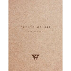 Clairefontaine Flying Spirit carnet cousu 50F A6 90g - Kraft brun - Lot de 5 - Publicité