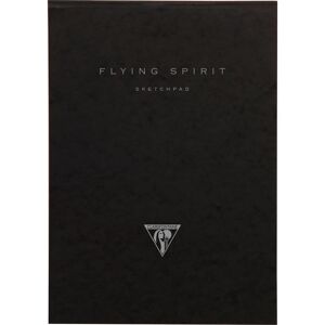 Clairefontaine Flying Spirit bloc collé 50F A4 90g - Noir - Lot de 5 - Publicité