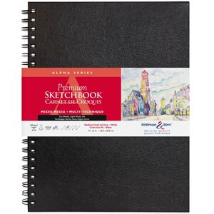 Alpha Series carnet spiralé 50F 22,9x30,5cm 150g - Blanc - Lot de 2 - Publicité