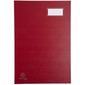 Exacompta Parapheur direction dos a soufflets 24x35cm - 20 compartiments - Rouge - Lot de 8 Noir