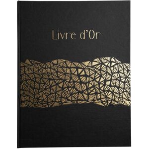 Exacompta Livre d'or 100 pages tranche or Aramy - Noir