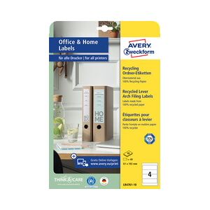 Avery Etiquette dos classeur recyclée Home Office - Lot de 3 - Publicité