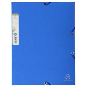 Exacompta - Réf. 56982E - Carton de 25 chemises à élastiques Forever - dimensions 24 x 32 cm pour documents au format A4 - couleur bleu clair - Publicité