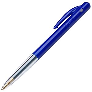 Lot de 50 - BIC® M10 Original Stylo bille rétractable pointe moyenne 1 mm bleu - Publicité