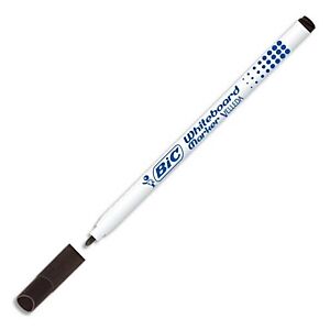 BIC® Marqueur pour tableau blanc Velleda 1721 pointe ogive fine 1,5 mm Noir - Boîte de 24 - Publicité