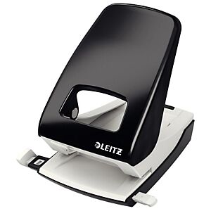 Leitz Perforateur NeXXt en métal solide, capacité de perforation 4 mm/40 feuilles, 2 trous, noir - Publicité