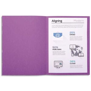 Packdiscount EXACOMPTA Paquet de 100 chemises FOREVER en carte recyclée 220g. Coloris lilas - Publicité