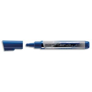 Packdiscount BIC Marqueur effaçable à sec VELLEDA Liquid' ink, encre liquide bleue, pointe ogive large - Publicité