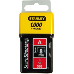 Stanley 1-TRA205T Agrafes type A 5/53/530, 8mm, boite de 1000pcs