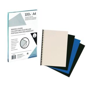 Plats de couverture PVC Pergamy - A4 - 250 microns - transparents - boîte de 100