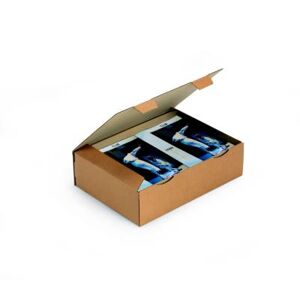 Boîte d'expédition brune RAJA en carton simple cannelure - L.int. 43 x l.30 x H.12 cm - Lot de 50