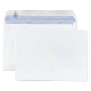 Enveloppe blanche Raja - format C5 162 x 229 mm - sans fenêtre - fermeture auto-adhésive - papier vélin 80 g - Publicité