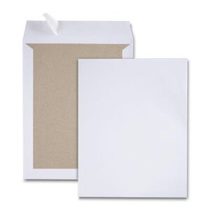 Enveloppe blanche 120 g/m² dos kraft 260 x 330 mm sans fenêtre - Fermeture auto-adhésive - Publicité