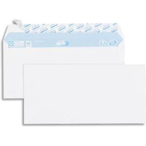 Boîte de 500 enveloppes vélin GPV - Blanc - 80g - DL 110x220mm - auto-adhésives