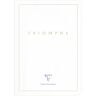 Clairefontaine Triomphe GOLD carnet piqûre textile A5 96 pages uni papier blanc 90 g - Blanc - Lot de 5 Noir