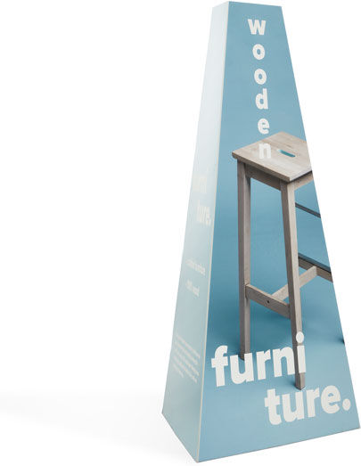 Pixartprinting Totems Publicitaires En Carton En Pyramide