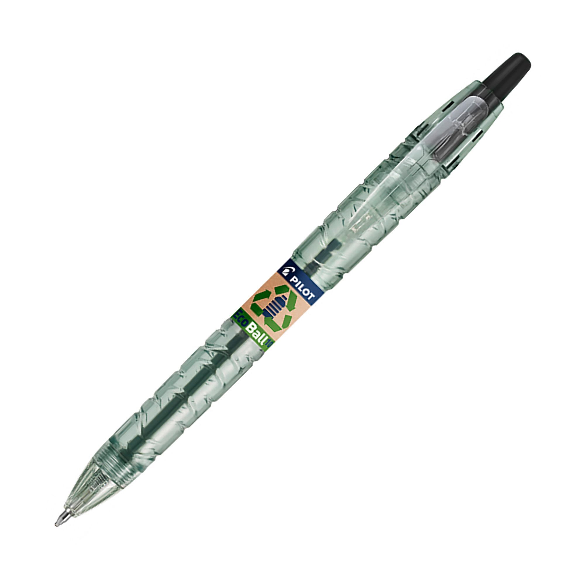 Stylo bille noir Pilot B2P Ecoball rétractable pointe 1 mm Cerise