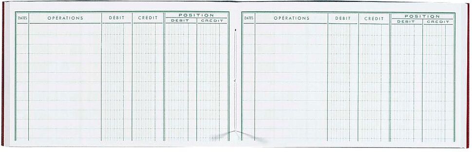 Exacompta Piqûre 107X173 Position de banque 100 pages - Couleurs assorties - Lot de 10 Or