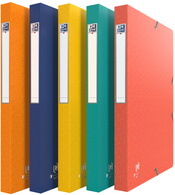 Oxford Boîte de classement Bicolor Recyc+, A4, assorti - Lot de 12