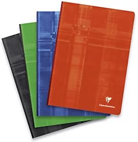 Clairefontaine Cahier broché Metric A4 21 x 29,7 cm - 90g - Grands carreaux Séyès - 192 pages