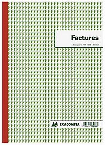 Exacompta Manifold FACTURES - 29,7 x 21 cm - 50 feuilles autocopiantes 3 exemplaires