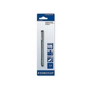 Staedtler Pigment Liner 308 - 10 penne a punta fine - Tratto 0,4 mm Nero