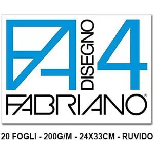 Offertecartucce.com Album da disegno Fabriano F4 ruvido 24×33 cm 200g 20 fogli