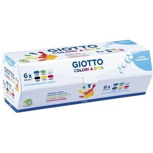 Offertecartucce.com Colori a tempera Giotto Colori a Dita conf. da 6 pz.