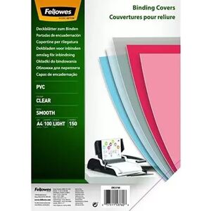 Offertecartucce.com Copertina trasparente Fellowes Clear per rilegatura A4 150 micron conf. 100 pz.