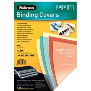 Offertecartucce.com Copertina trasparente Fellowes Clear per rilegatura A4 180 micron conf. 100 pz.