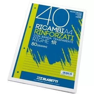 Offertecartucce.com Ricambi rinforzati Blasetti A4 rigatura 1R conf. 40 pz.