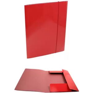 Offertecartucce.com Cartellina Sunlux 3 lembi formato A4 dorso 2 cm rossa con elastico 1 pz.