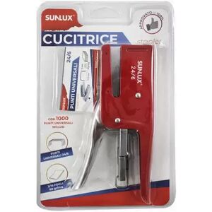 Offertecartucce.com Cucitrice Sunlux a pinza passo 24/6 colori assortiti 1 pz.