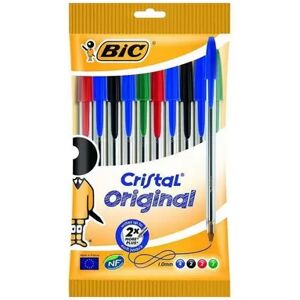 Offertecartucce.com Penna Bic Cristal Original medium a sfera colori assortiti 1 mm conf. 10 pz.