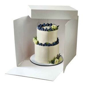 decora scatola per torta con coperchio bianca premium 50,5 x 70,5 x h 23,5 cm