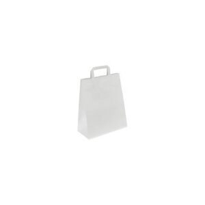 ratioform Sacchetto in carta Topcraft, bianco, 400 x 160 x 450 mm, 100 g/m²