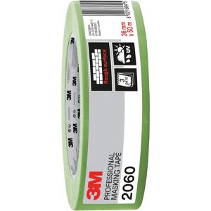 3M NASTRO MASCHERATURA  2060 36mm x 50m VERDE ADESIONE MOLTO ALTA IDEALE ANCHE ALL'ESTERNO