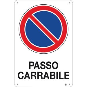 Nuova Algis TARGA PASSO CARRABILE IN PVC 20x30 cm