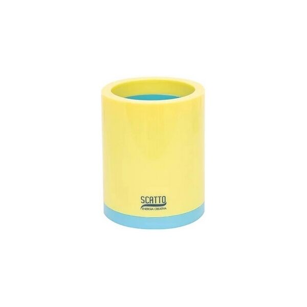 offertecartucce.com bicchiere scatto 2 in 1 9×8 cm portapenne e vaso per piantine giallo