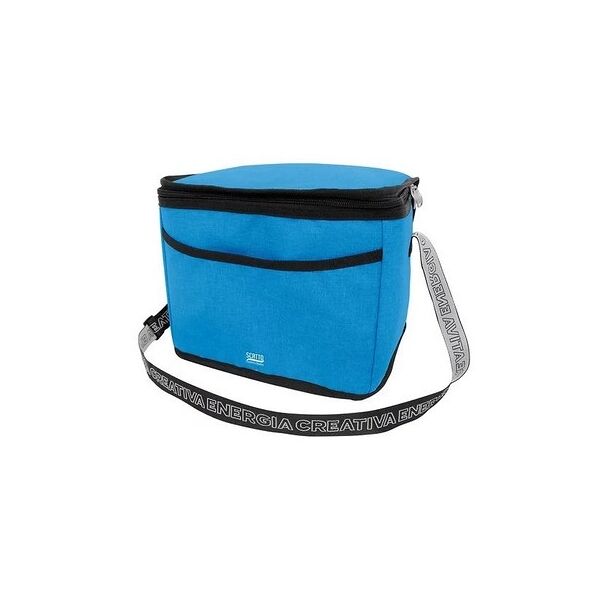 offertecartucce.com borsa termica scatto con tasca frontale 27x19x21 cm blu