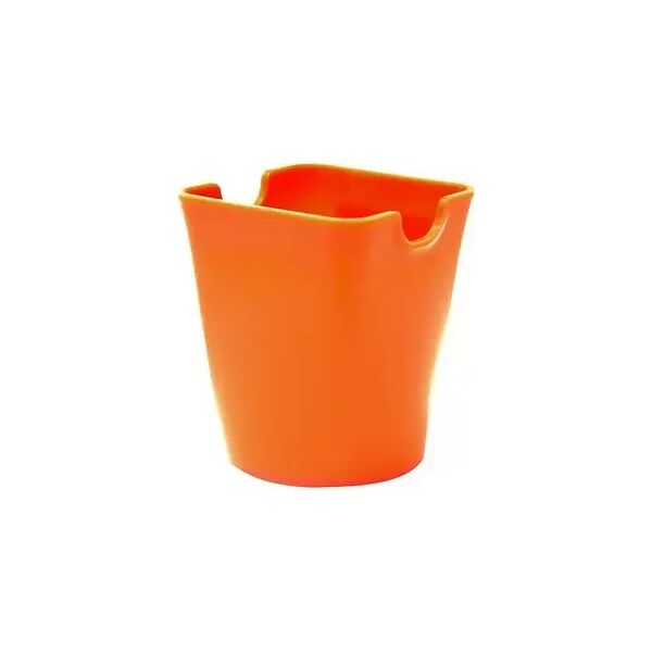 offertecartucce.com vaso portapenne scatto multiuso 7×10 cm con foro per drenaggio arancione