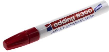 Edding Rosso Pennarello indelebile Fine Tonda, 1.5 → 3mm, 8300-002