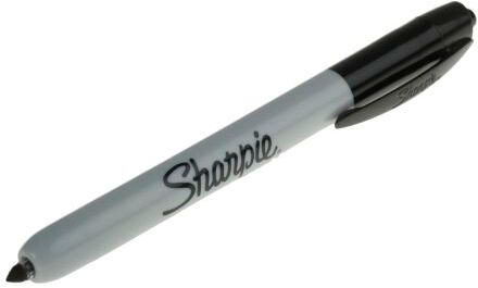 Sharpie Nero Pennarello indelebile Extra fine Tonda, 1mm, S0810840