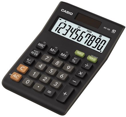 Casio Calcolatrice Desktop   10 cifre, MS-10B