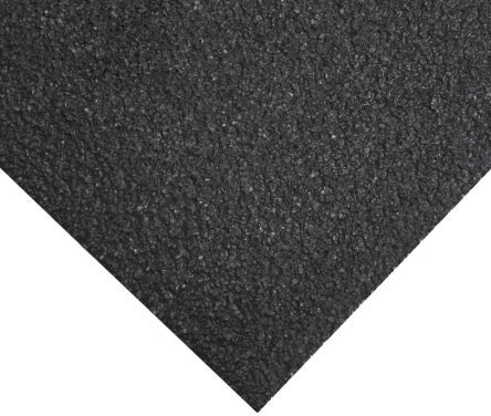 COBA Tappetino  in Plastica rinforzata, 800mm x 1.2m x 5mm, col. nero, GRP010003