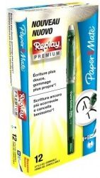 Papermate Replay premium penna cancellabile verde 0,7 mm confezione 12 penne