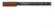 Staedtler Pennarello Permanente Superfino lumicolor marrone confezione 10 penne